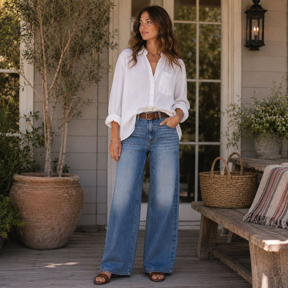 KUT FROM THE KLOTH New Women's Jeans Wide Leg 24W High Rise Stretch KP1705GD2L